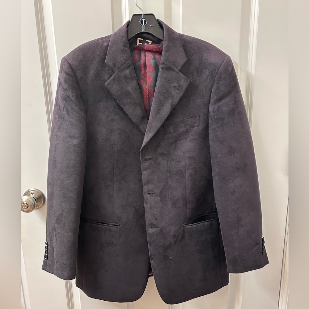 Firado Handtailored Made In Italy Men's 36 S Premium Suede Blazer Jacket